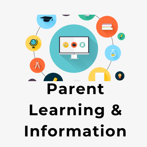 Parent Learning and Informaiton logo with educational icons