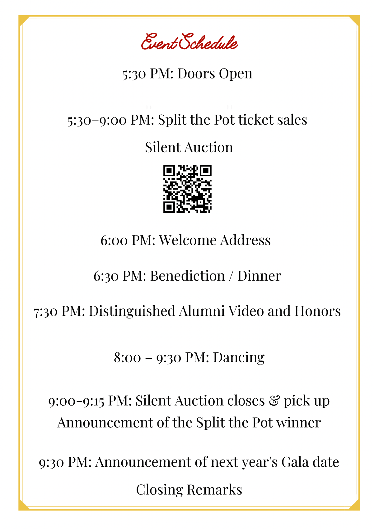 Eof the Annual Gala and Distinguished Alumni Hall of Fame program 