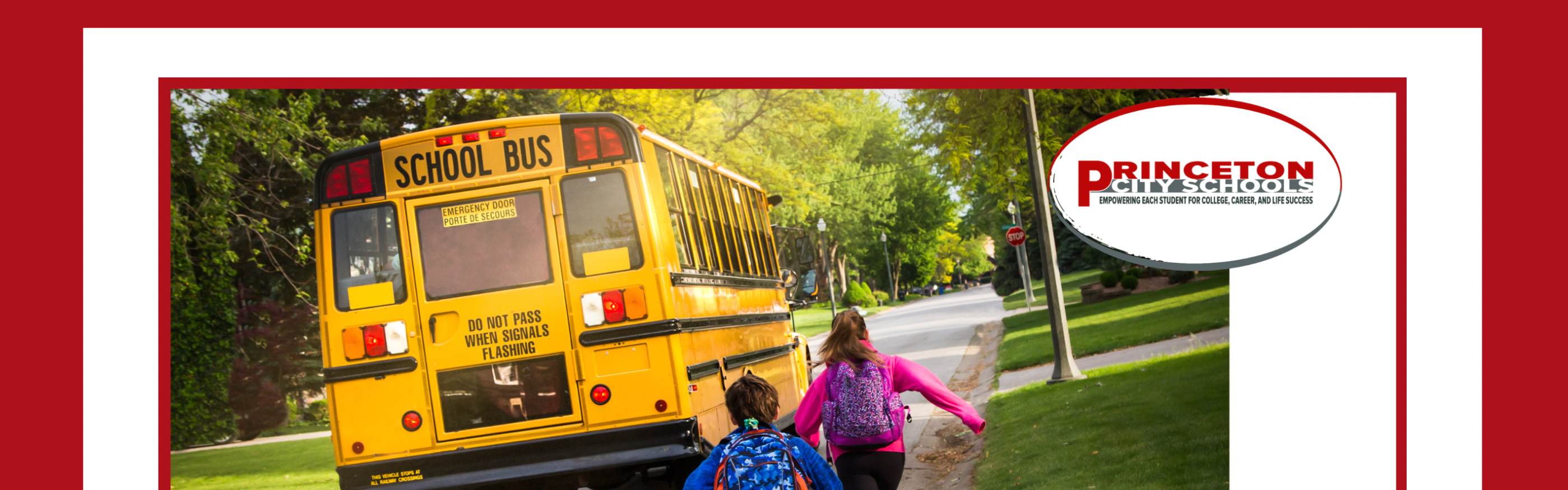 students running for bus Transportation information 