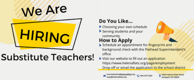 Substitute Teacher Flyer