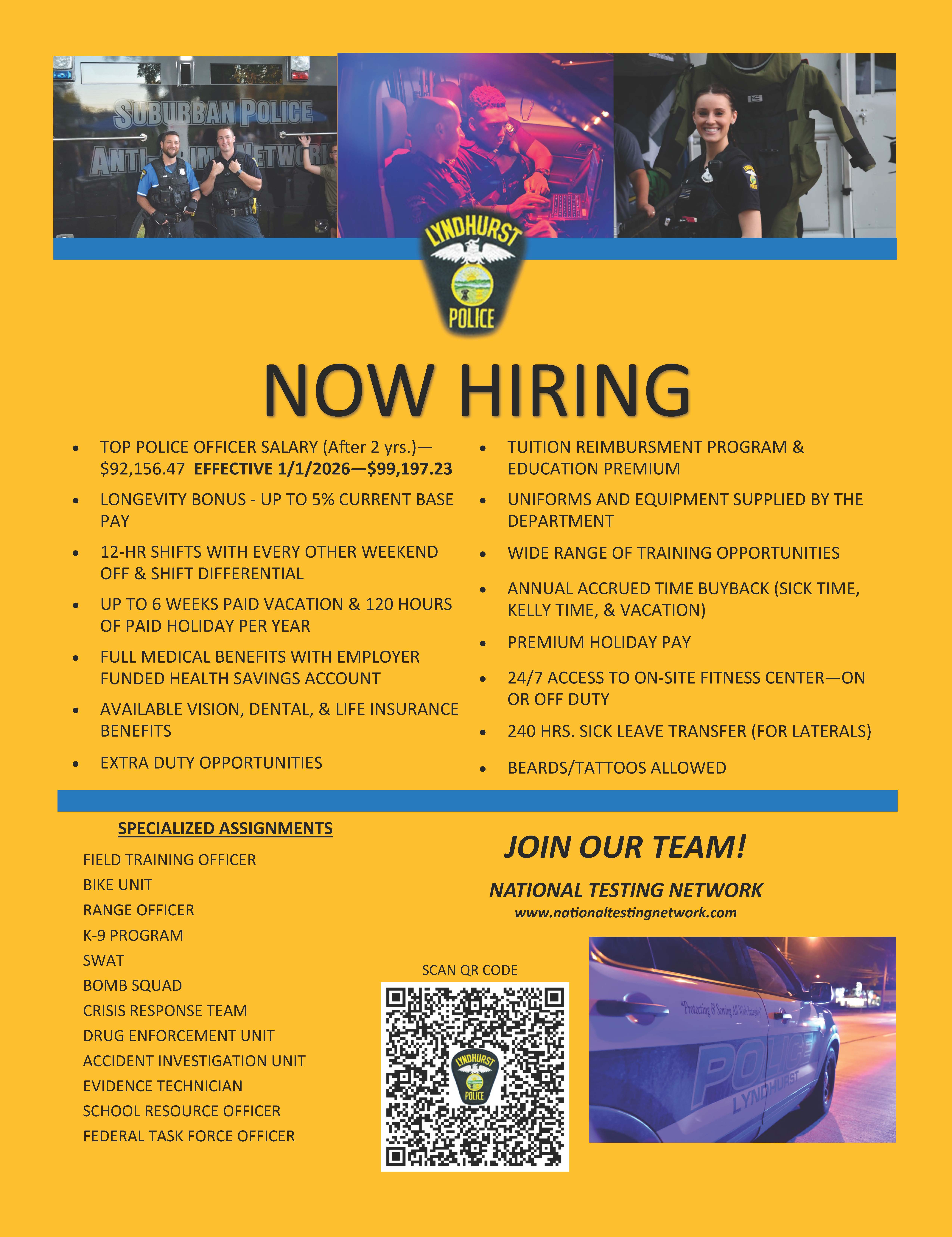 Police Recruitment flyer