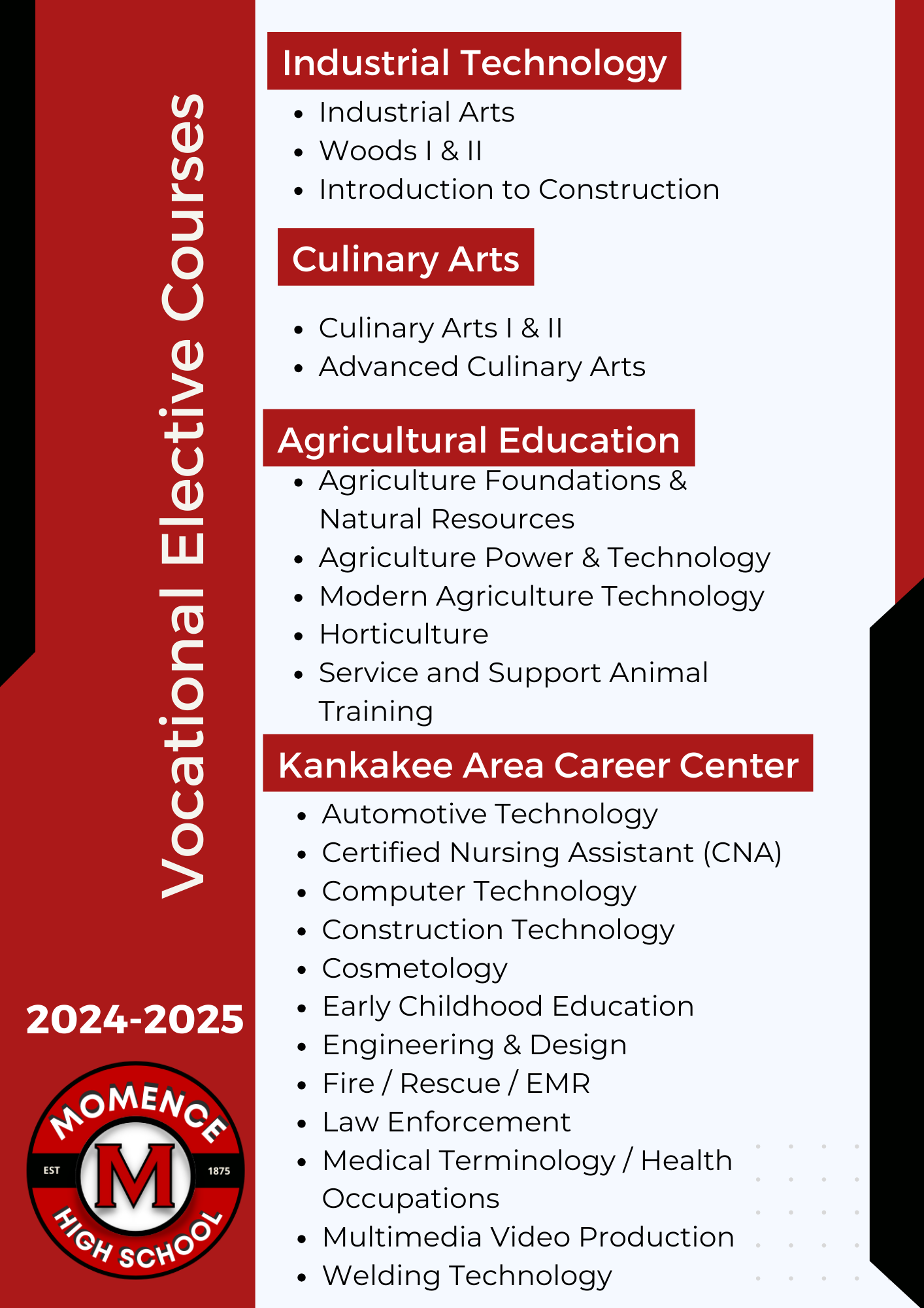 MHS Student Course Selection | Momence CUSD 1