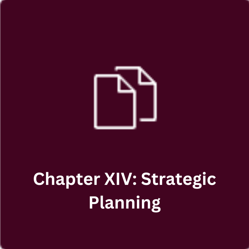 Chapter XIV: Strategic Planning