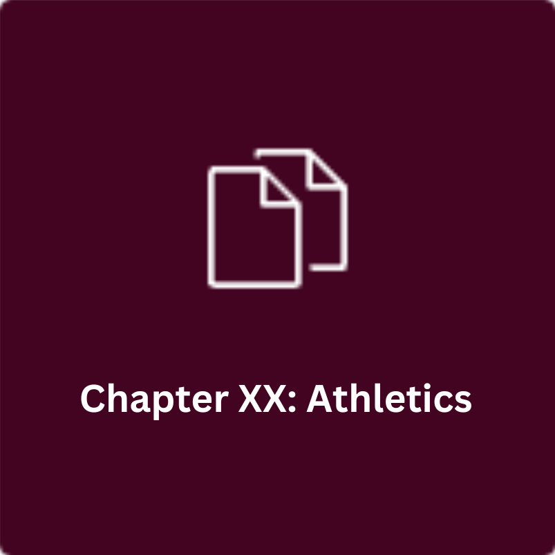 Chapter XX: Athletics