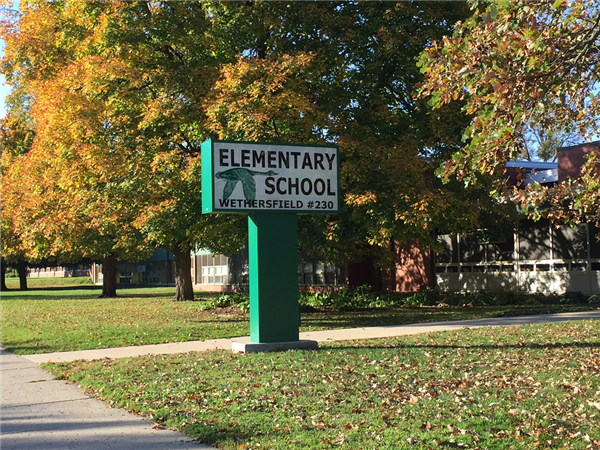 elementary school street sign