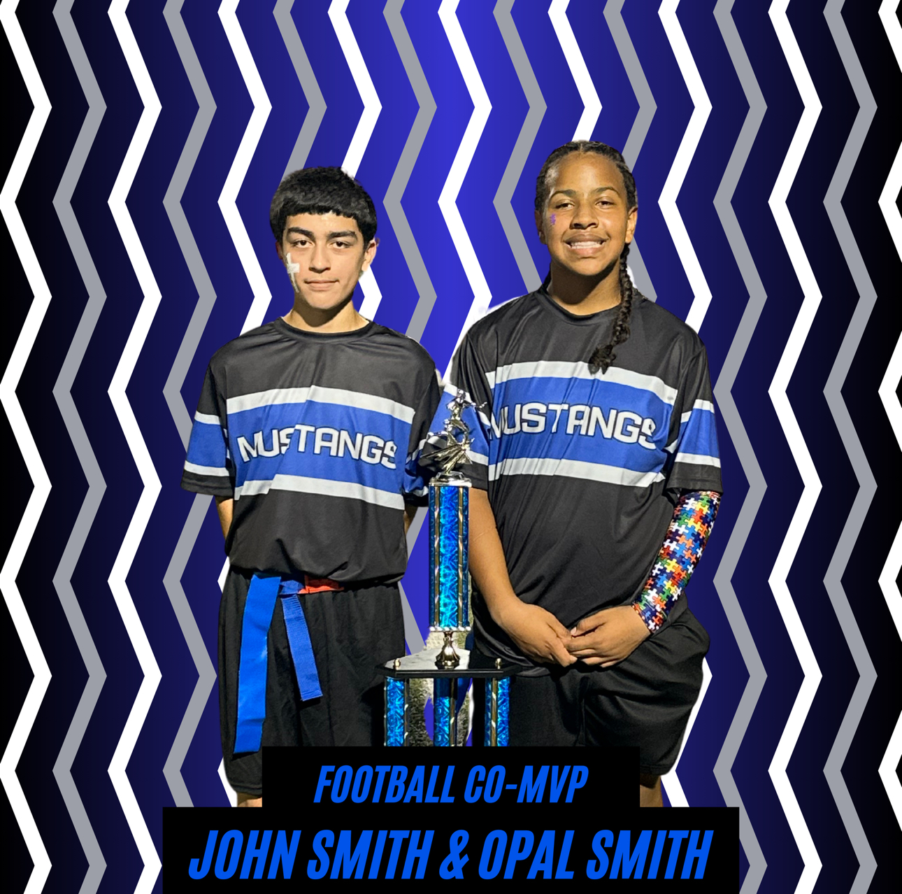 Football MVPs- John Smith and Opal Smith