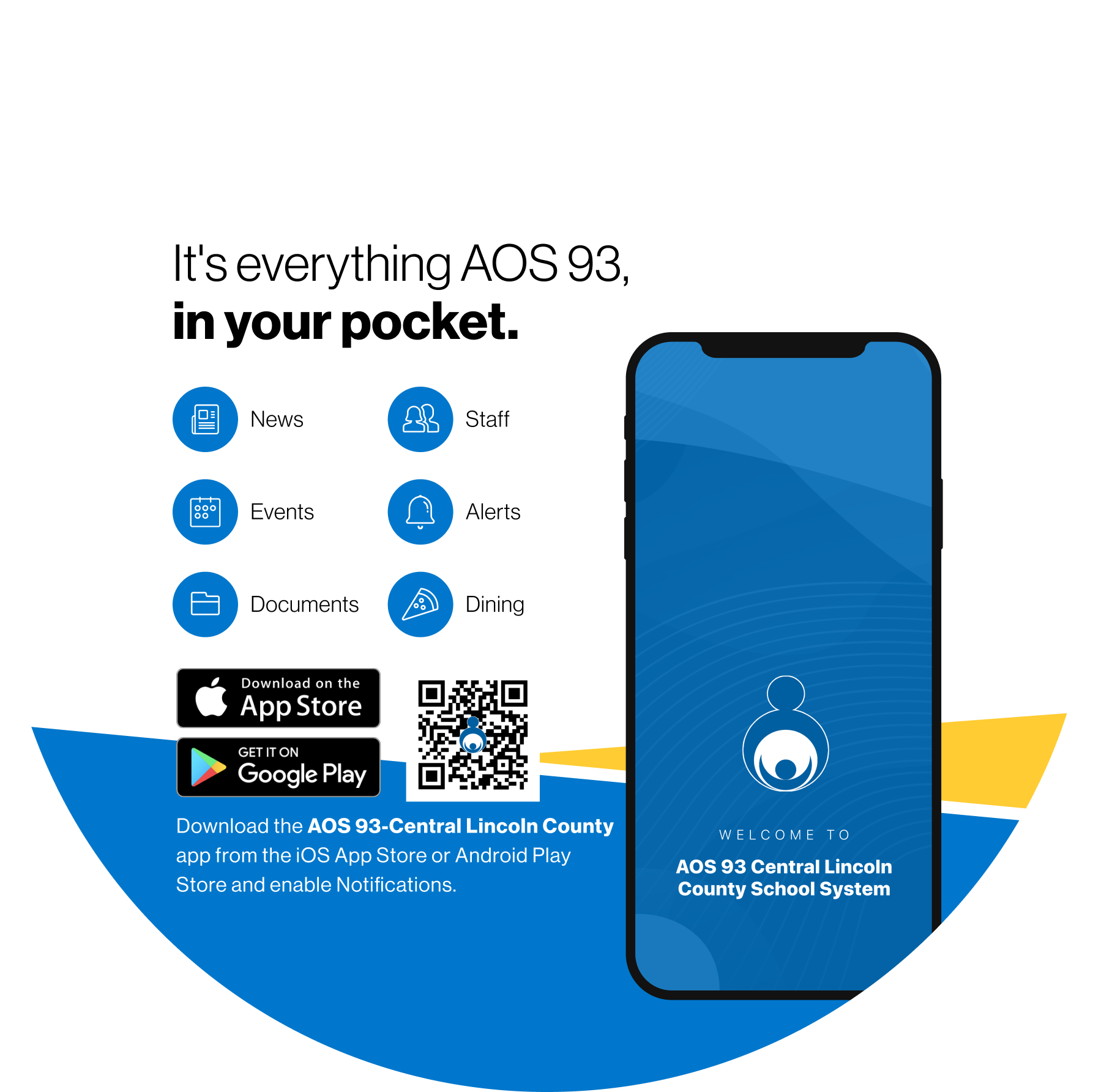 It's Everything AOS 93, In Your Pocket - AOS 93 App Advertisement
