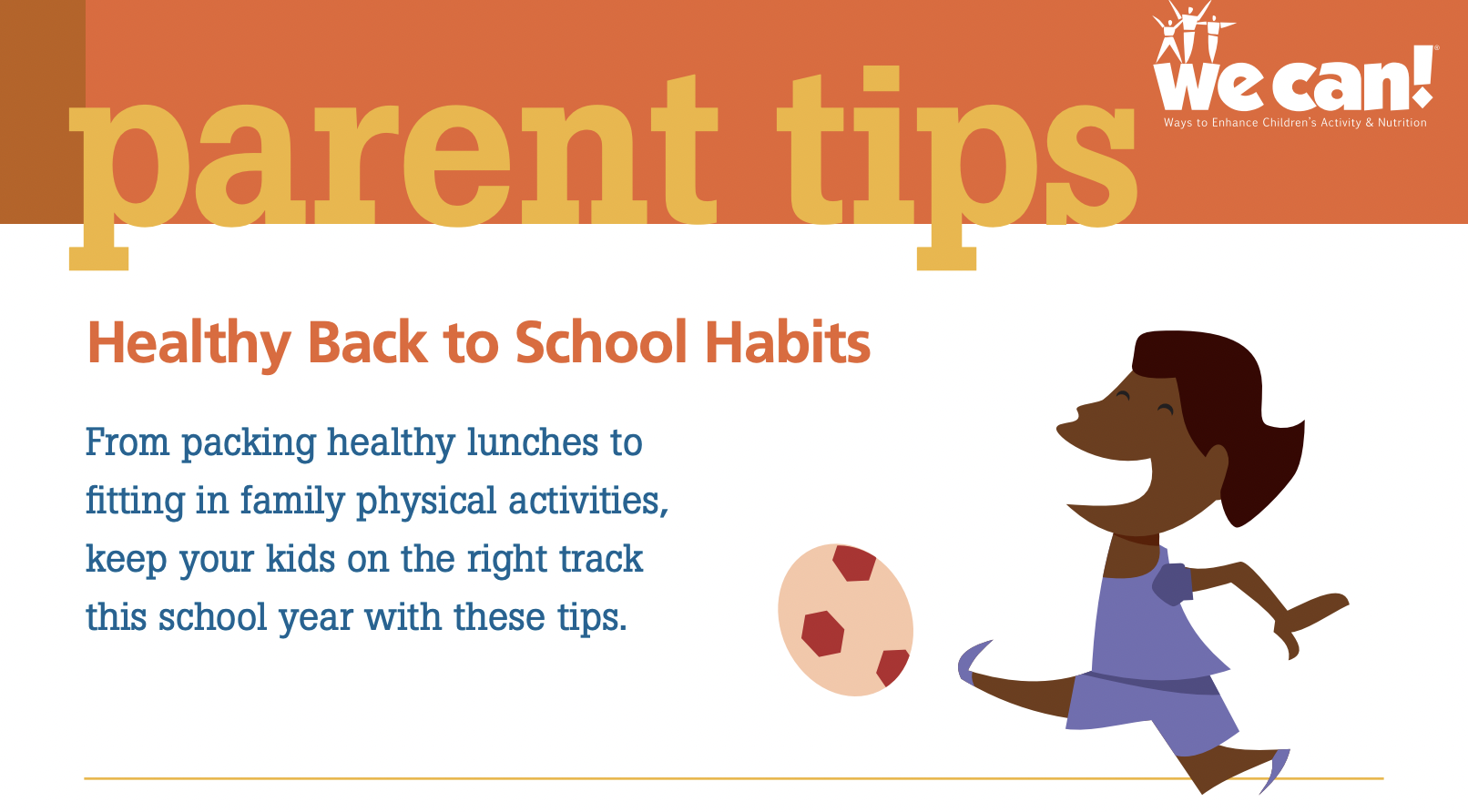 Parent Tips: Healthy Back to School Habits