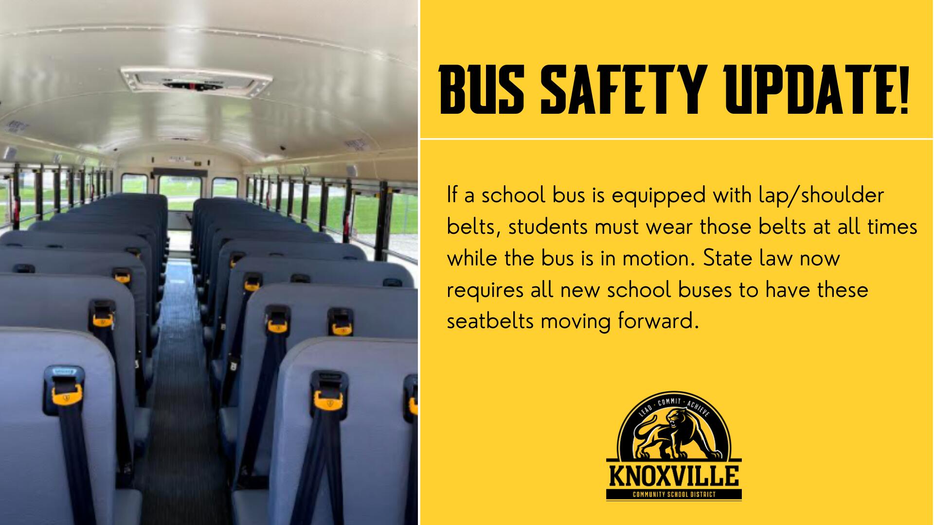 bus safety update poster