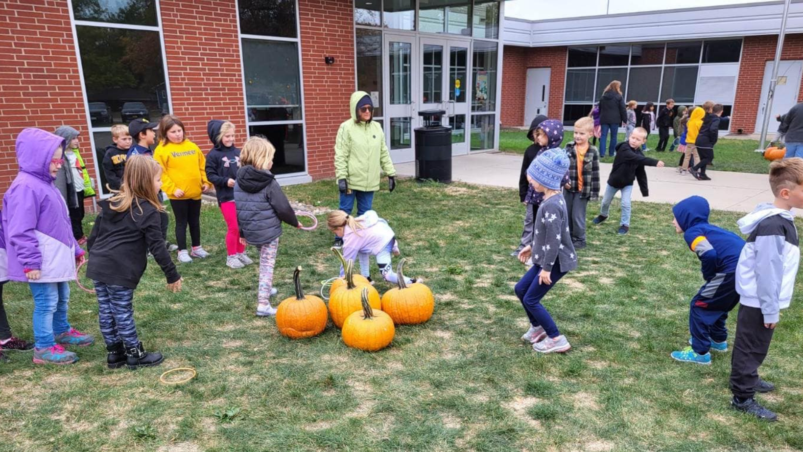 Students outside