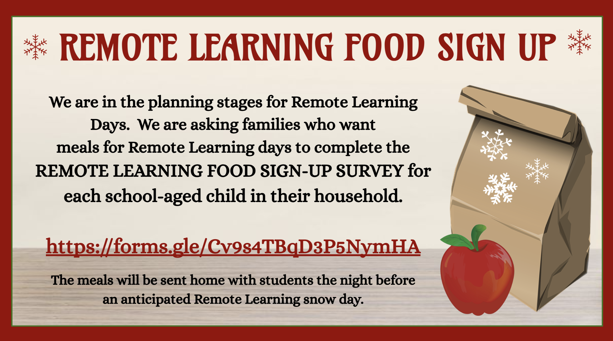 Remote Learning Sign Up