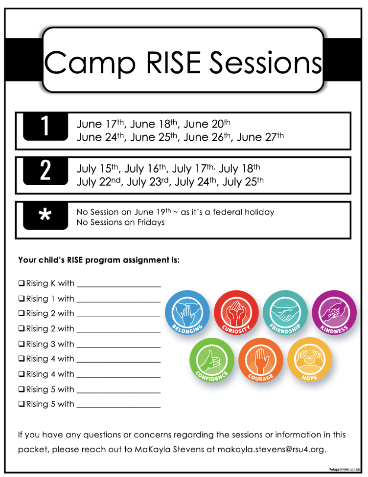 camp rise sessions