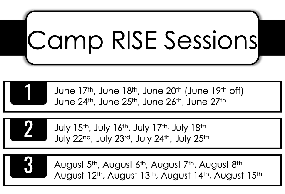 OHHS Camp Rise Dates