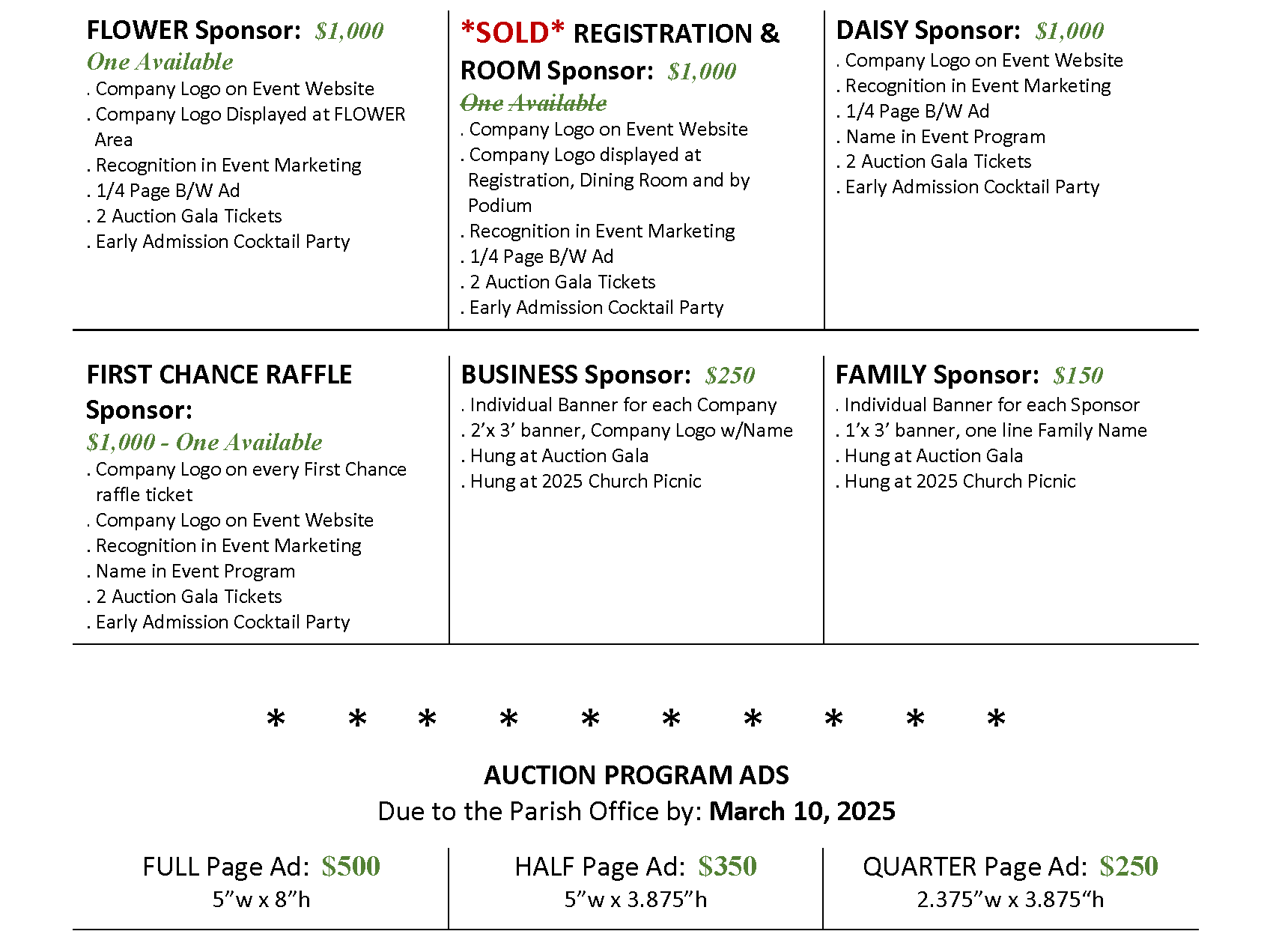 Sponsorships page 2 