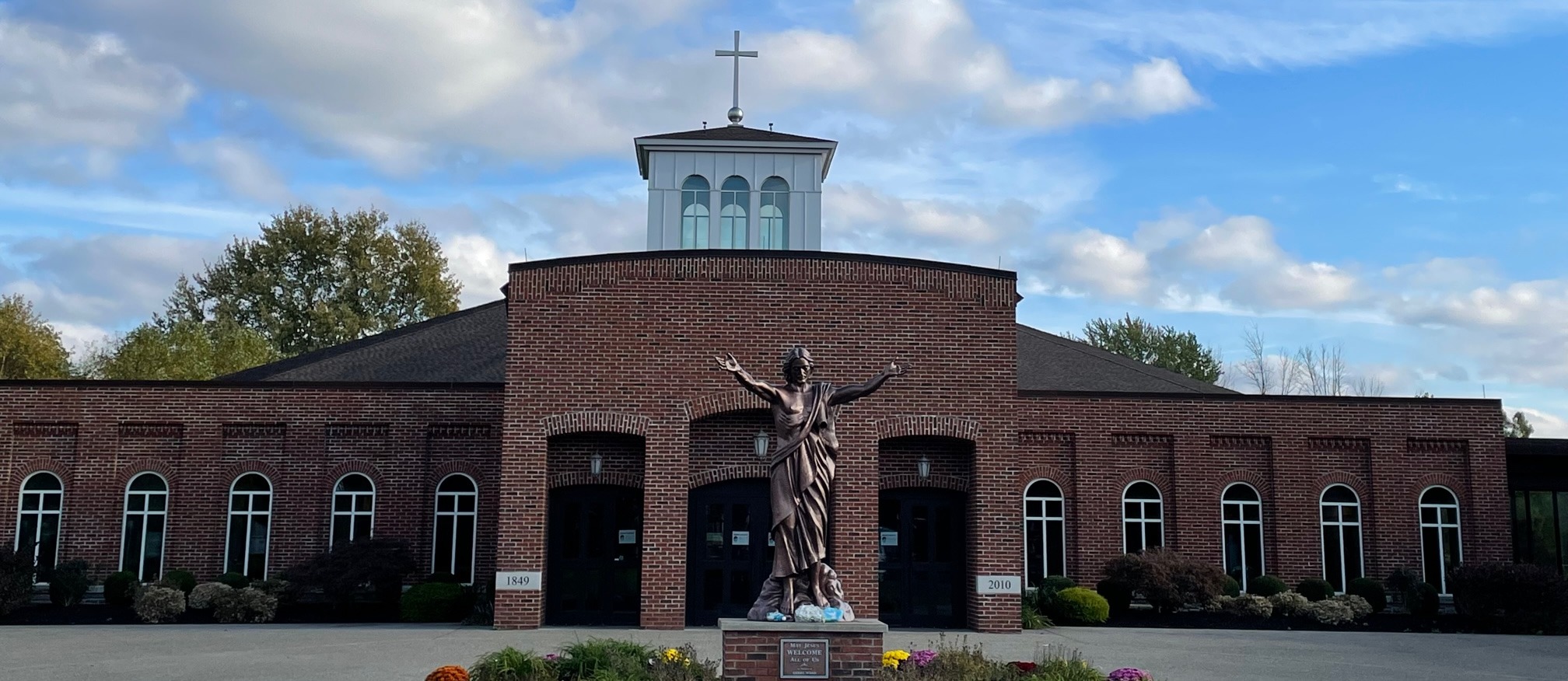 Front of St. Mary's Church at Night 9-17-24