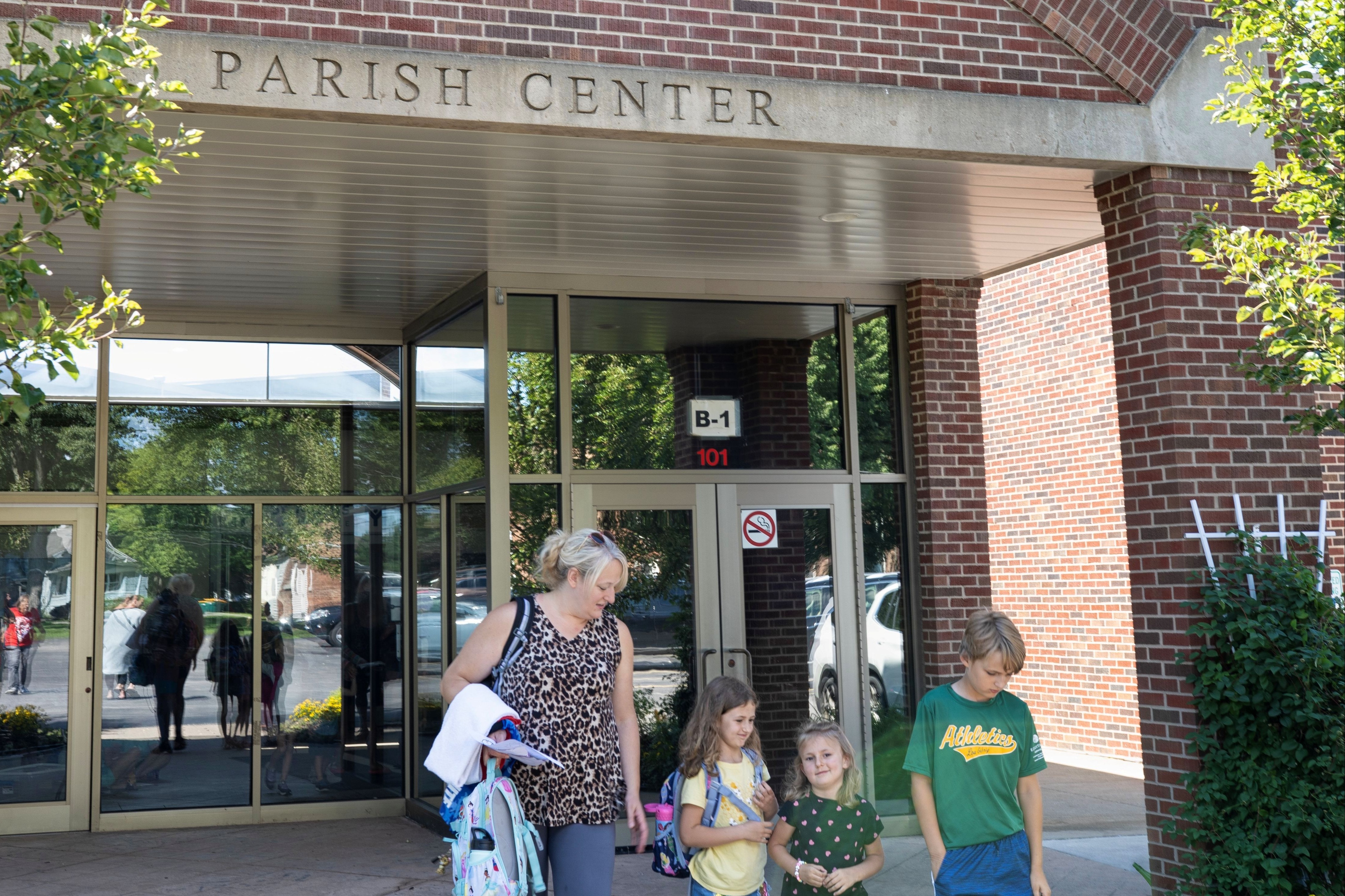 St. Mary's parish center entrance
