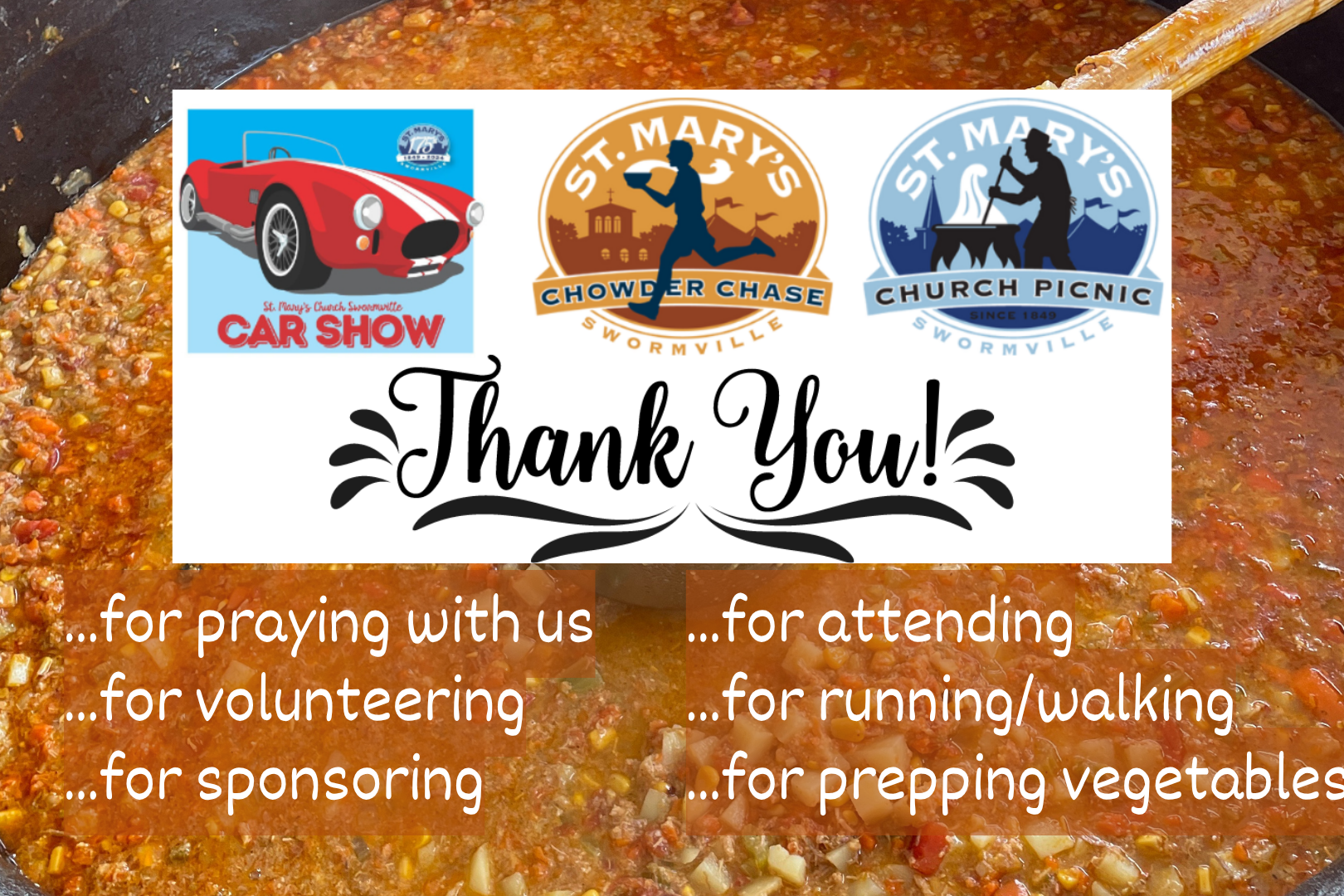 St. Mary's Picnic Thank You