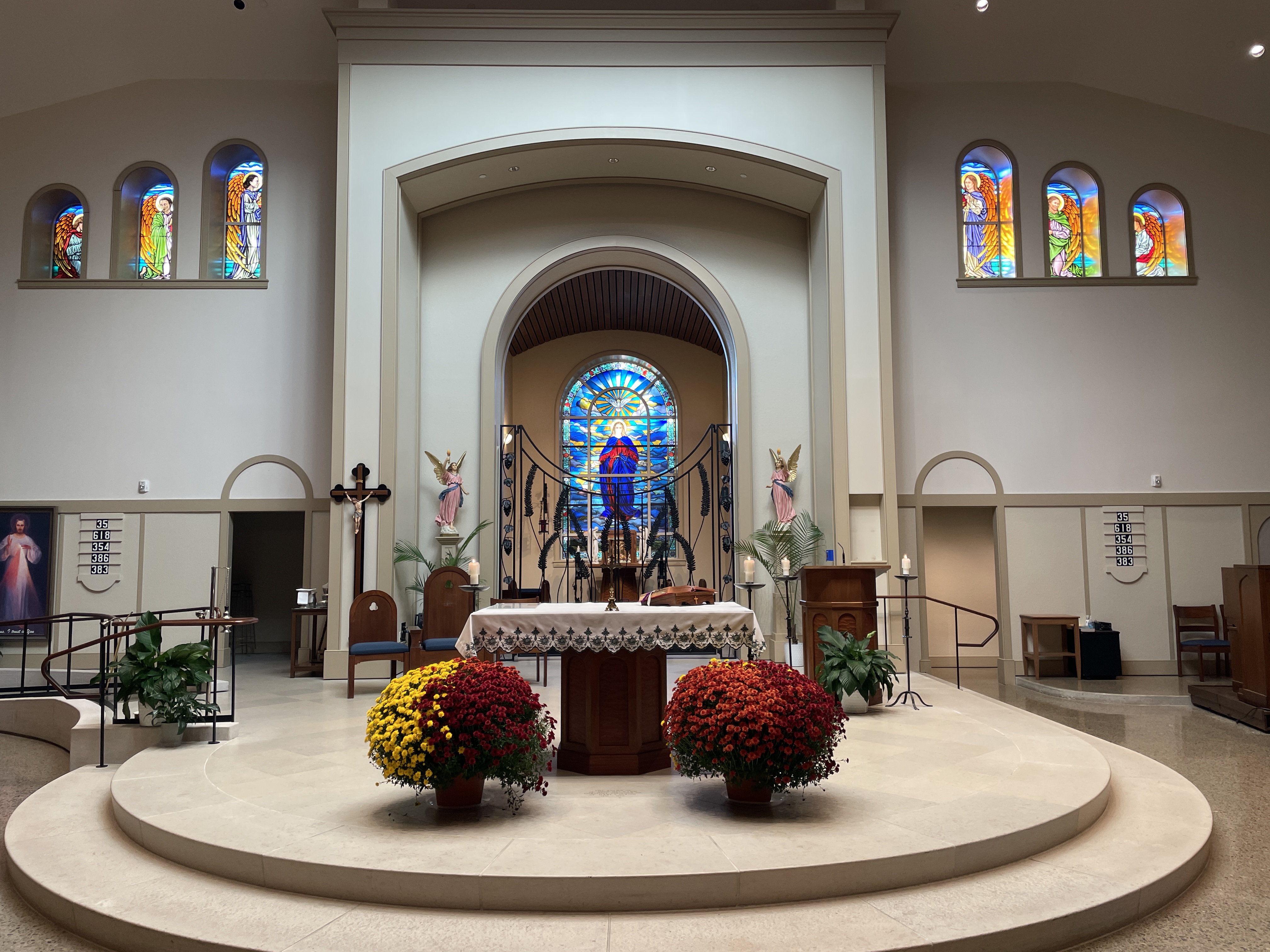 Fall altar at St. Mary's