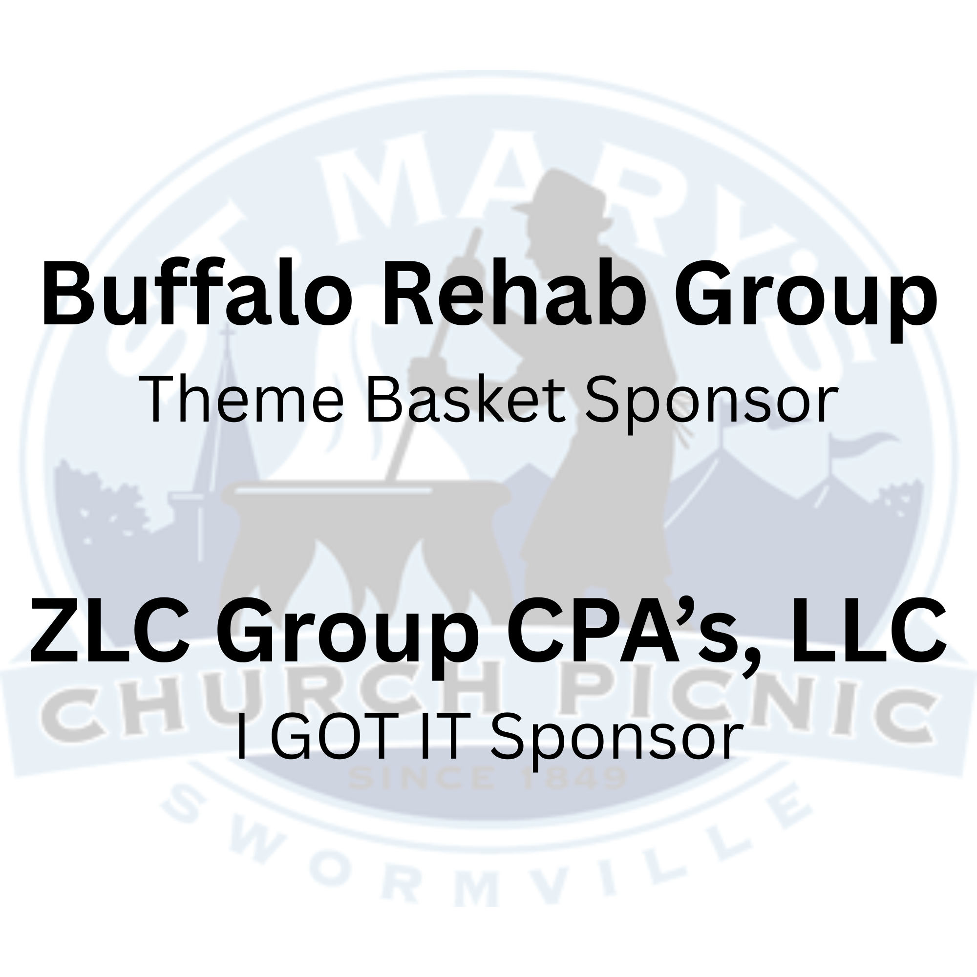 Picnic Sponsors List -$250