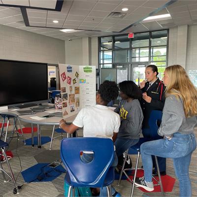 Mrs. Monroe's first and fourth blocks conducted a social science fair on 04-21-2022. Students conducted research about different empires and then presented to their classmates about their research. The students did great!