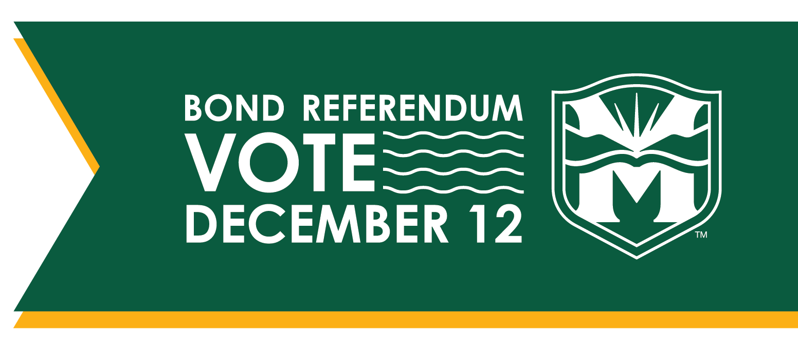 Bond Referendum. VOTE December 12. Montville Township Public Schools logo.
