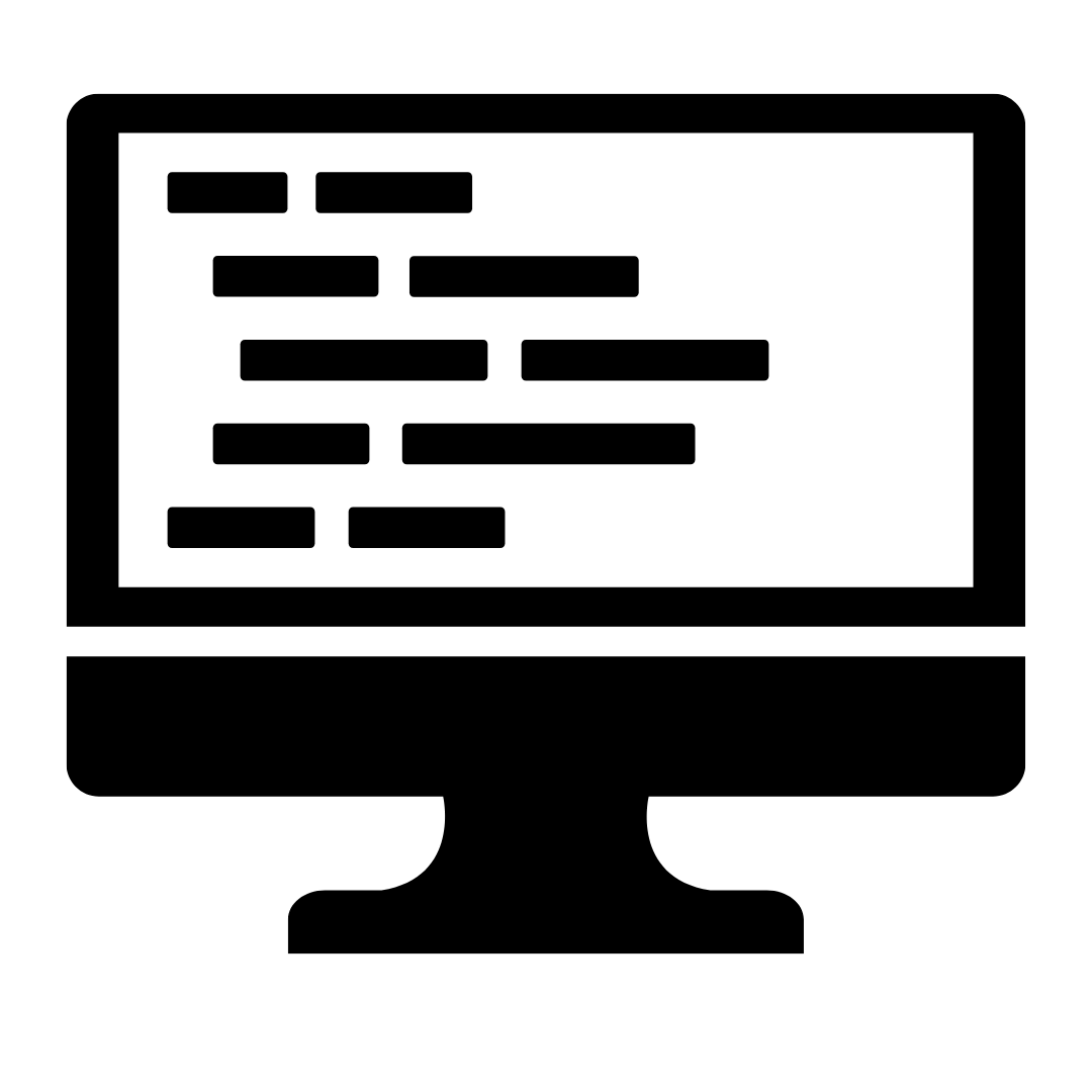 graphic designed representation of a computer screen