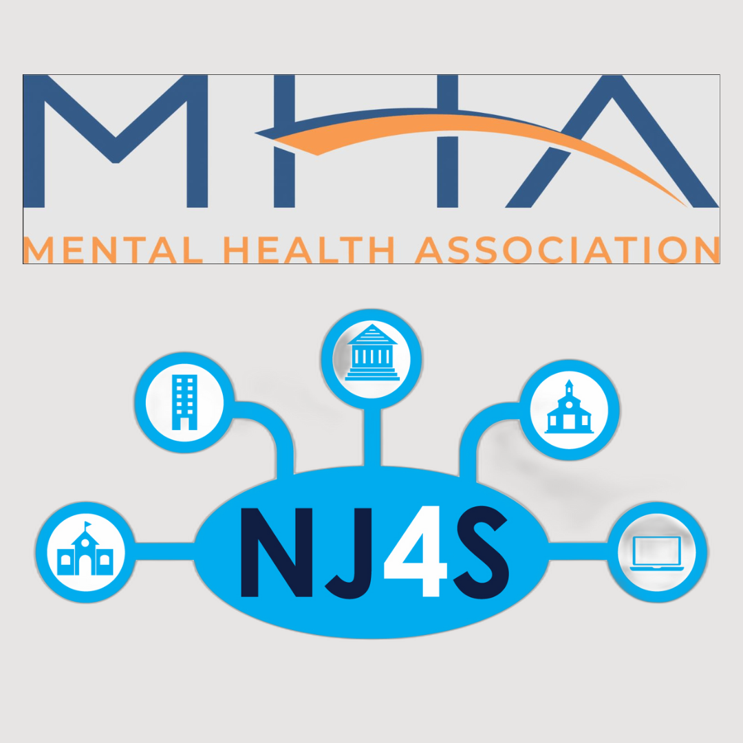 Mental Health Association Morris & Sussex and NJ4S logos