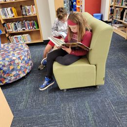 People at the Media Library Center