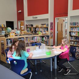 People at the Media Library Center