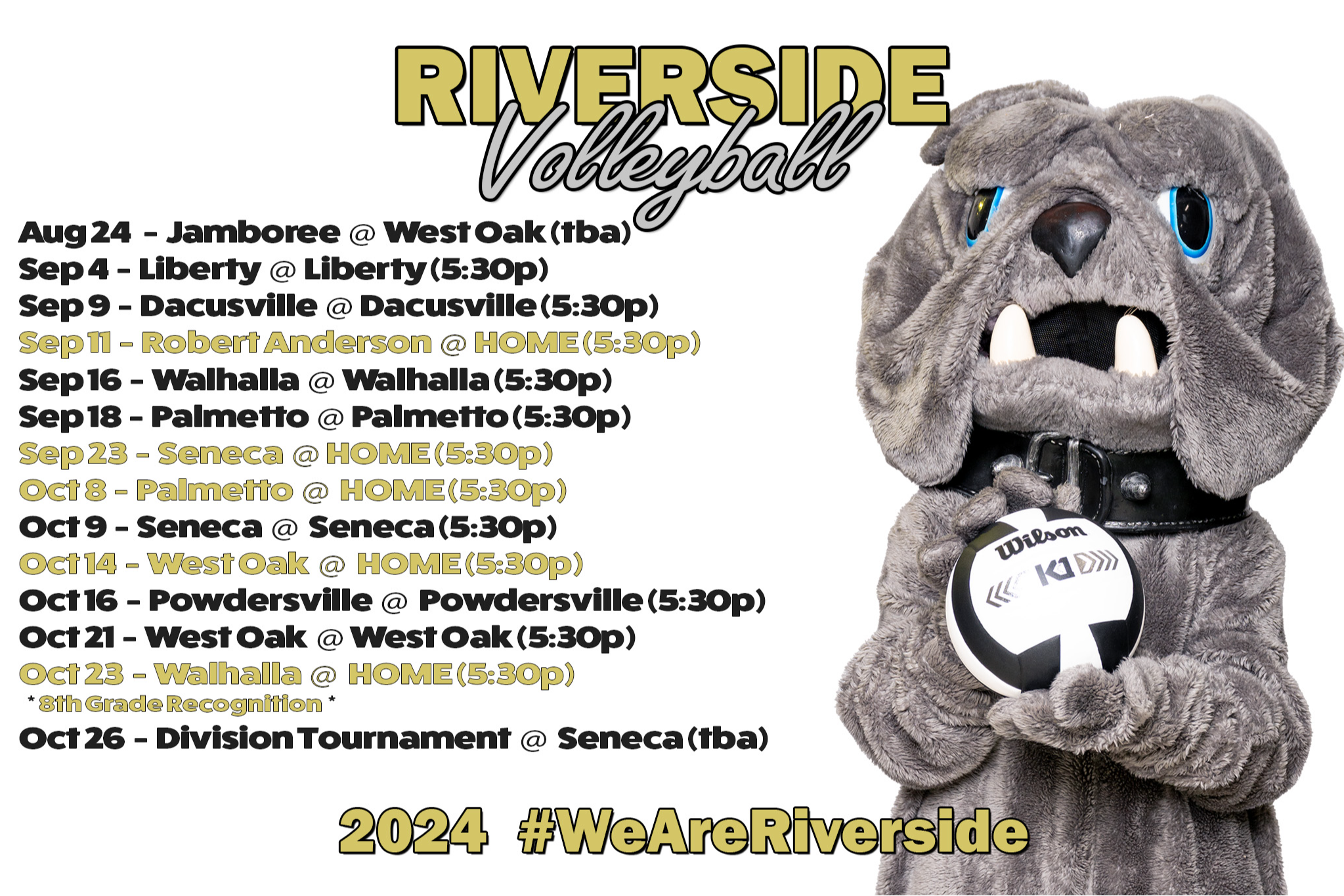 2024 RMS Volleyball Schedule