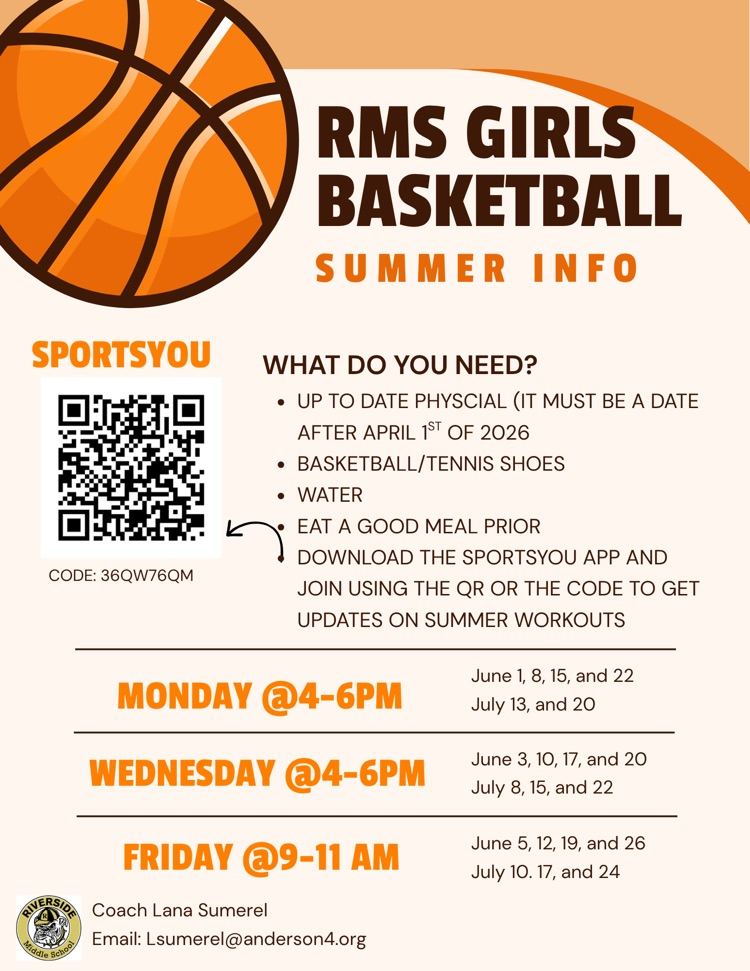 Girls basketball summer info