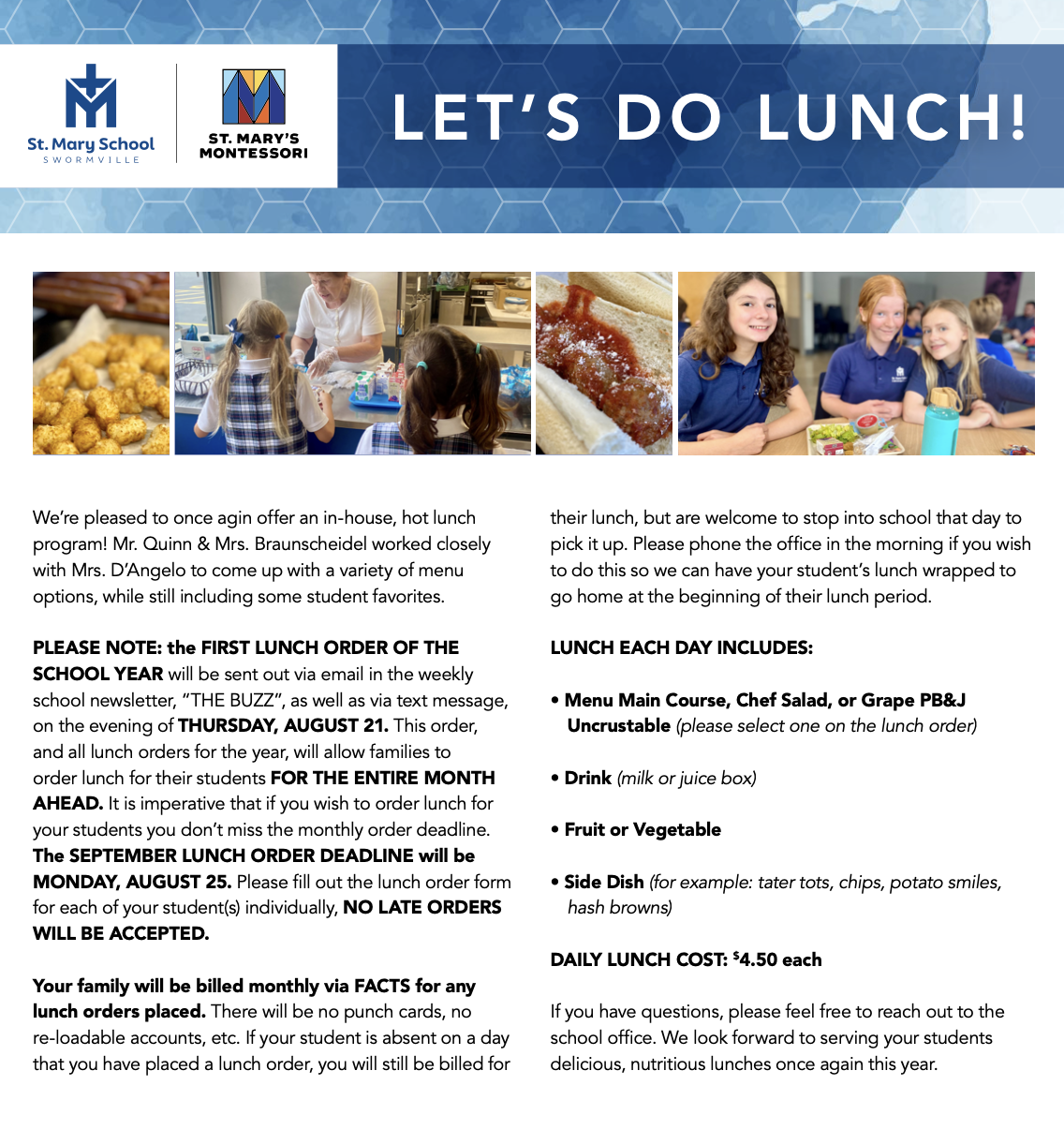 Lunch Fact Sheet