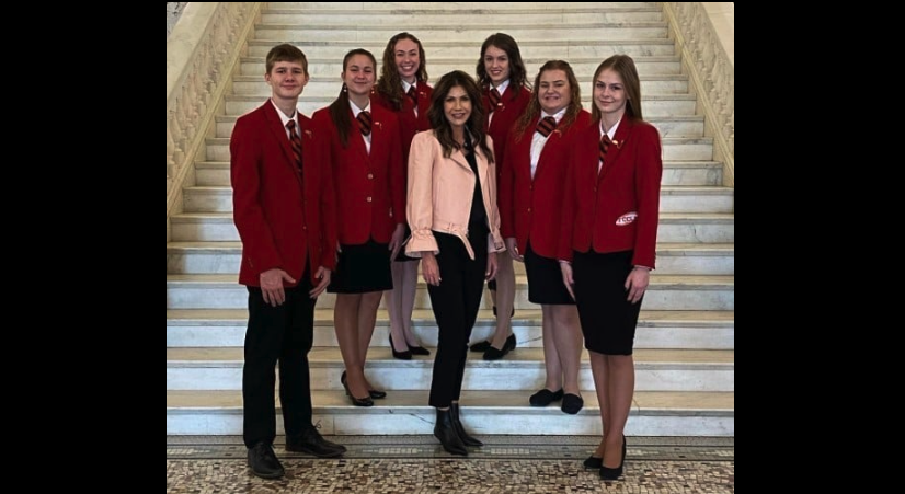 A group of FCCLA students with the Governor