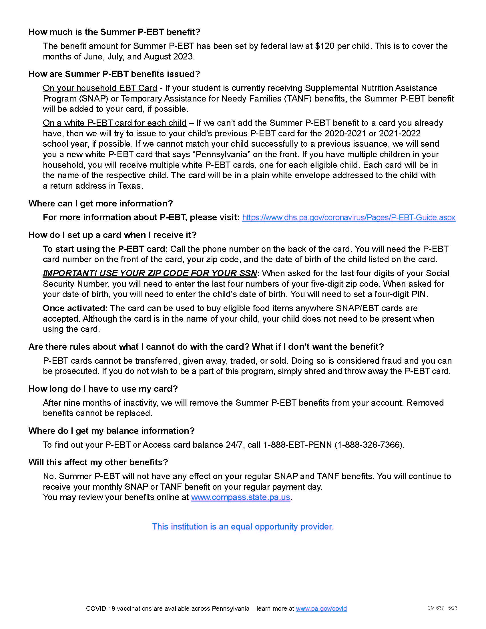 Will The P Ebt Card Be Reloaded Every Month Nj