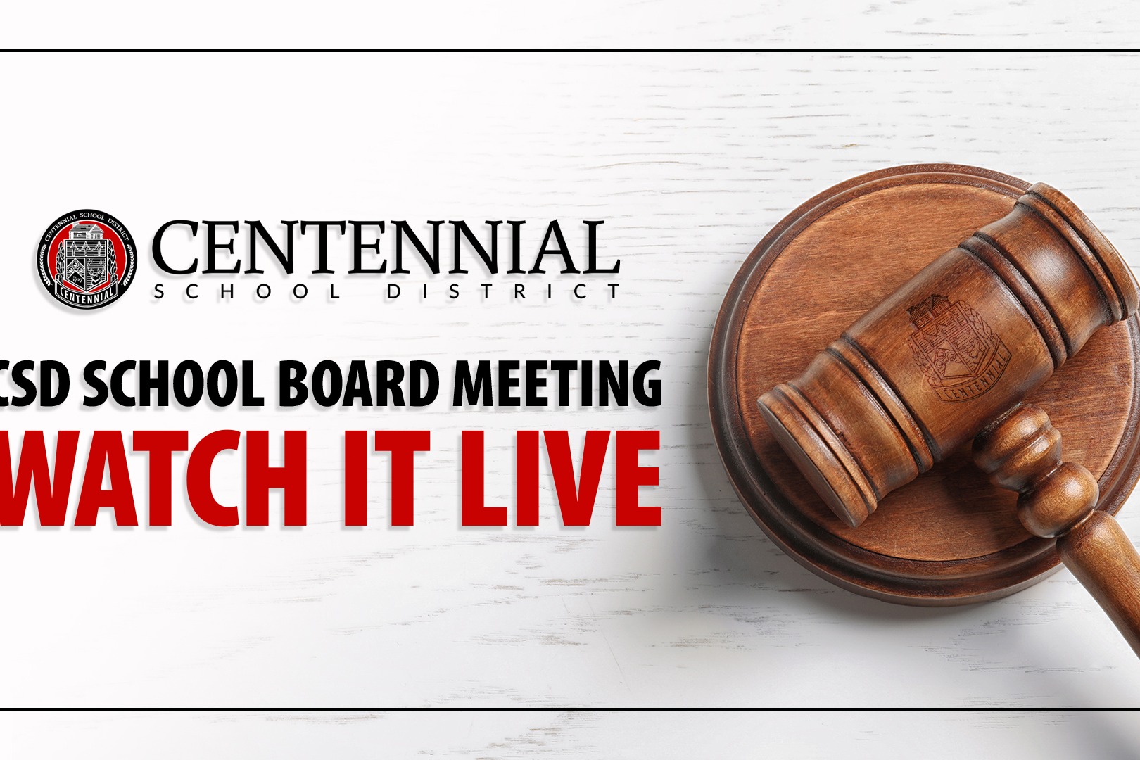 Watch it Live: CSD School Board Meeting