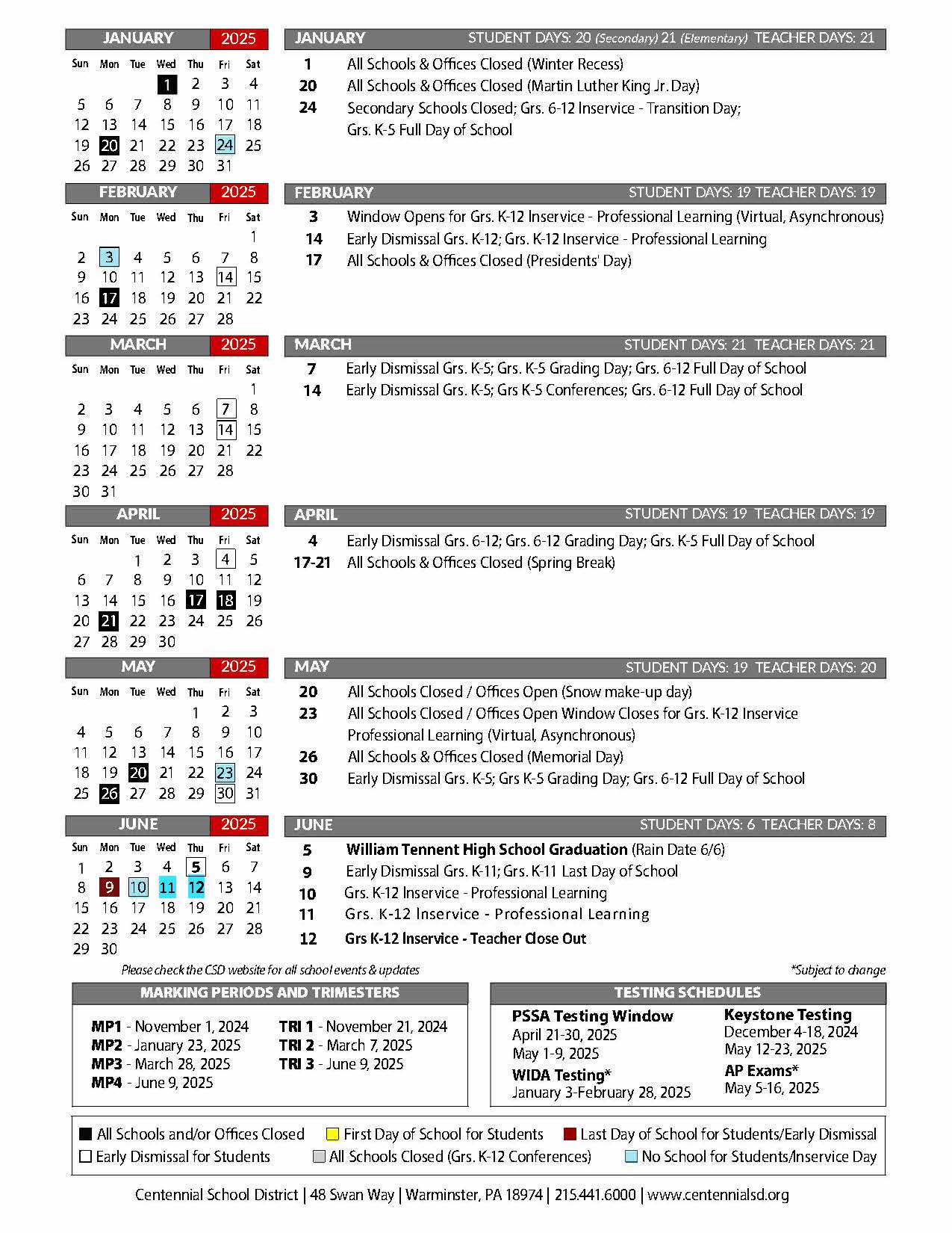 24-25 Academic Calendar 