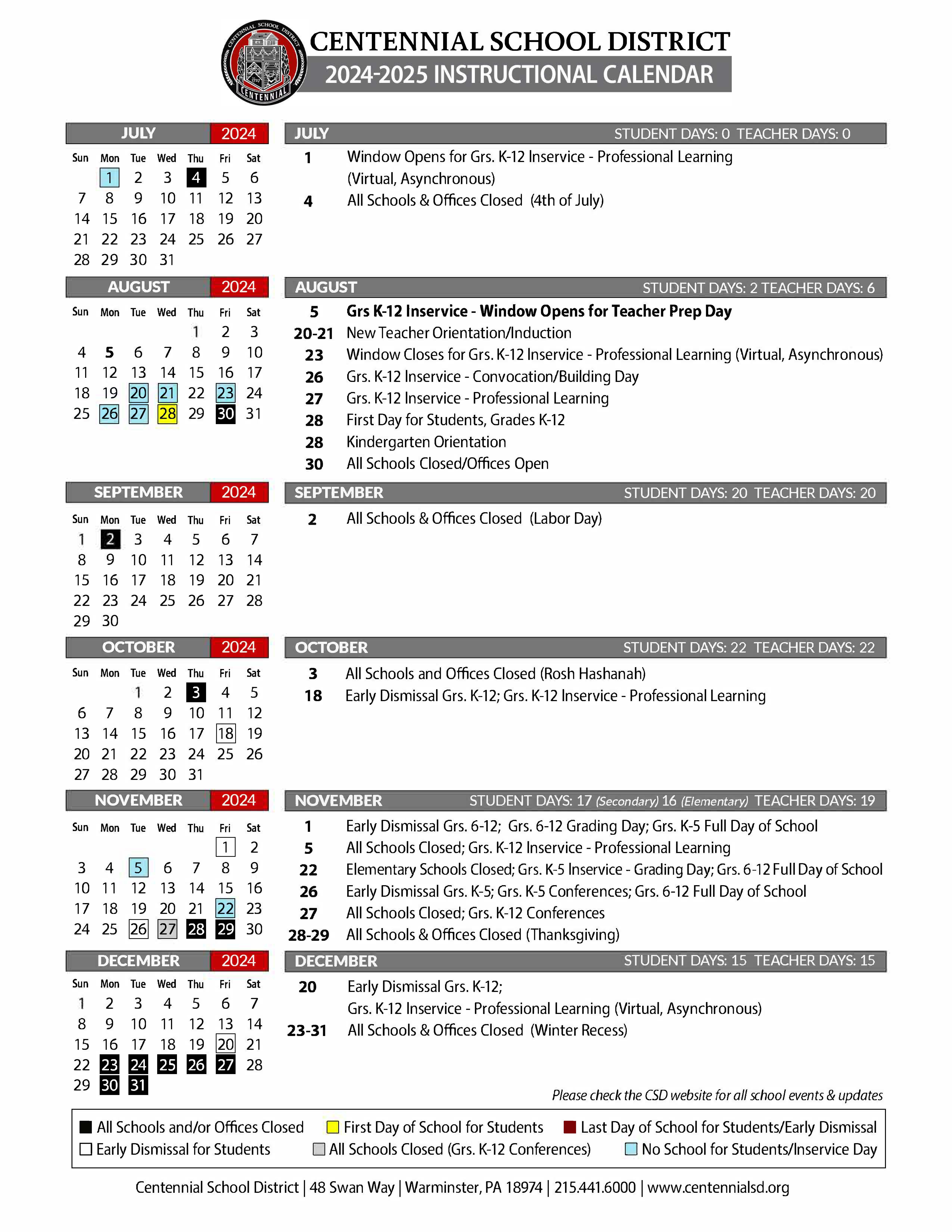 24-25 Academic Calendar