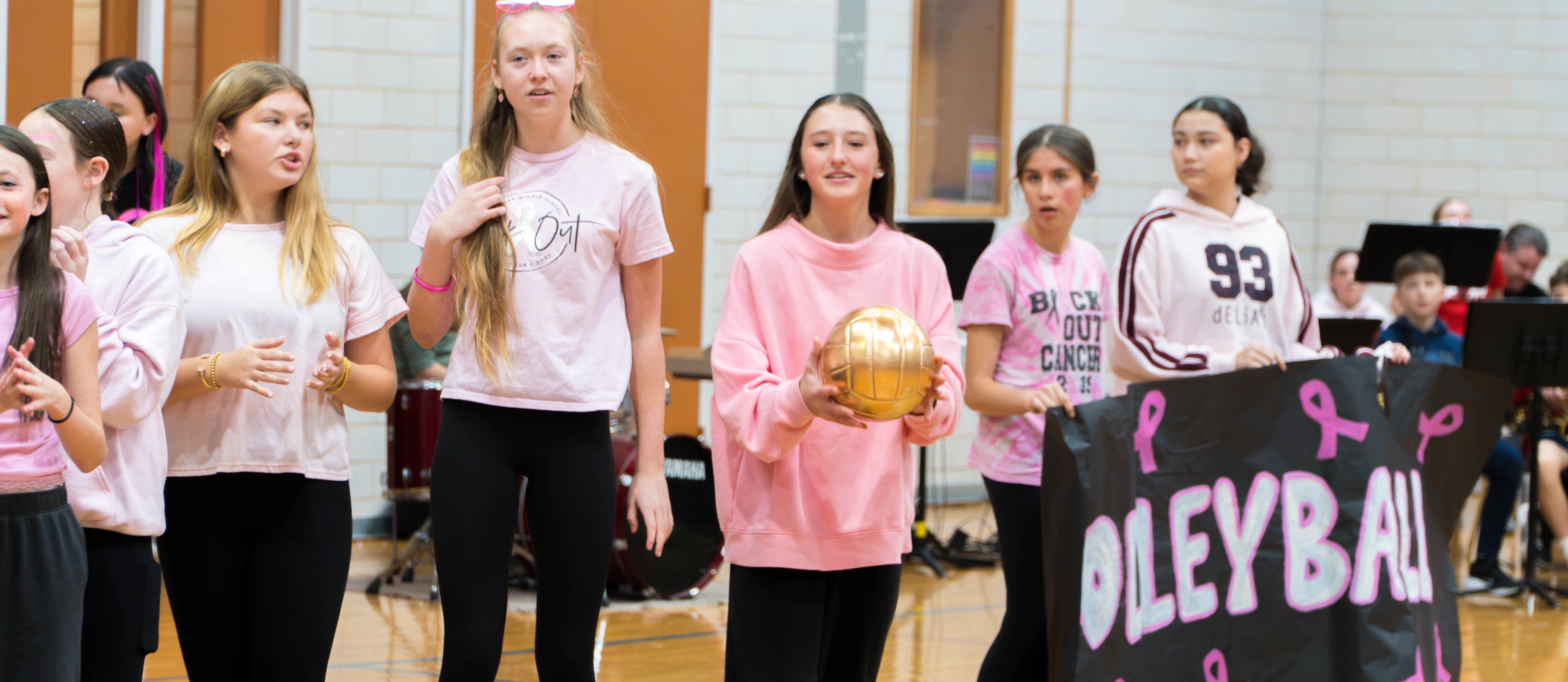 Klingere students during pep rally
