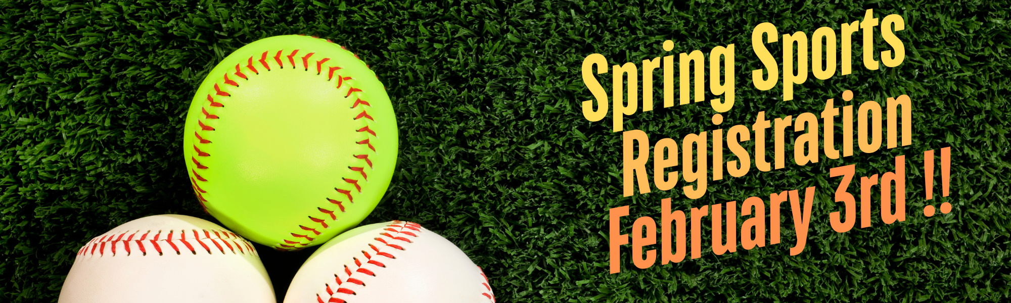 Spring Sport Registration 