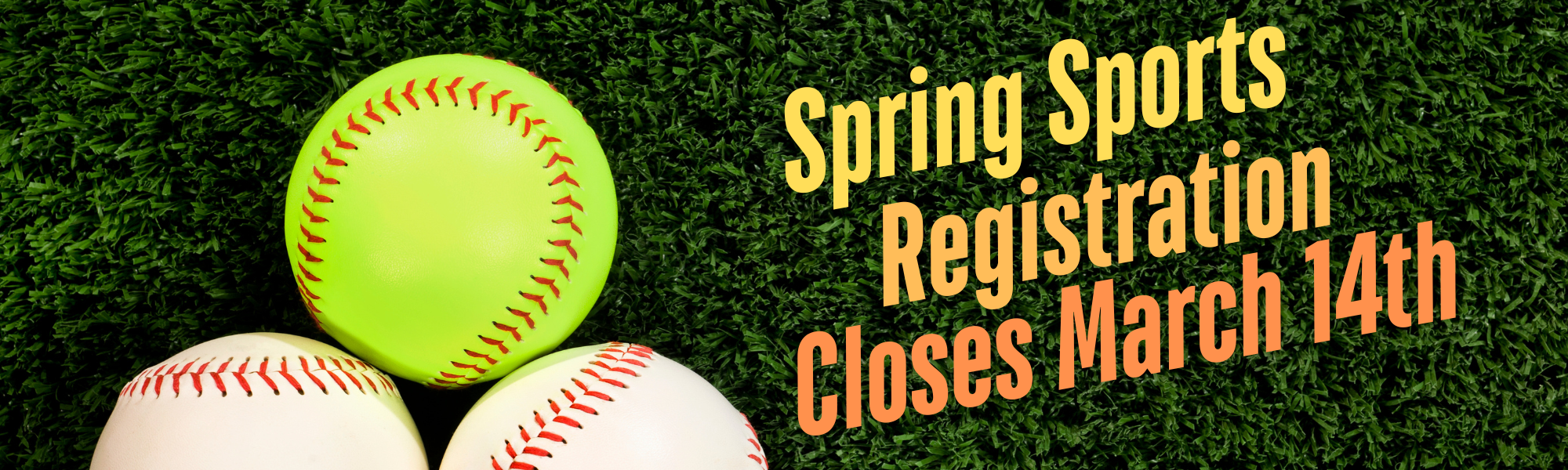 Spring Sport Registration 