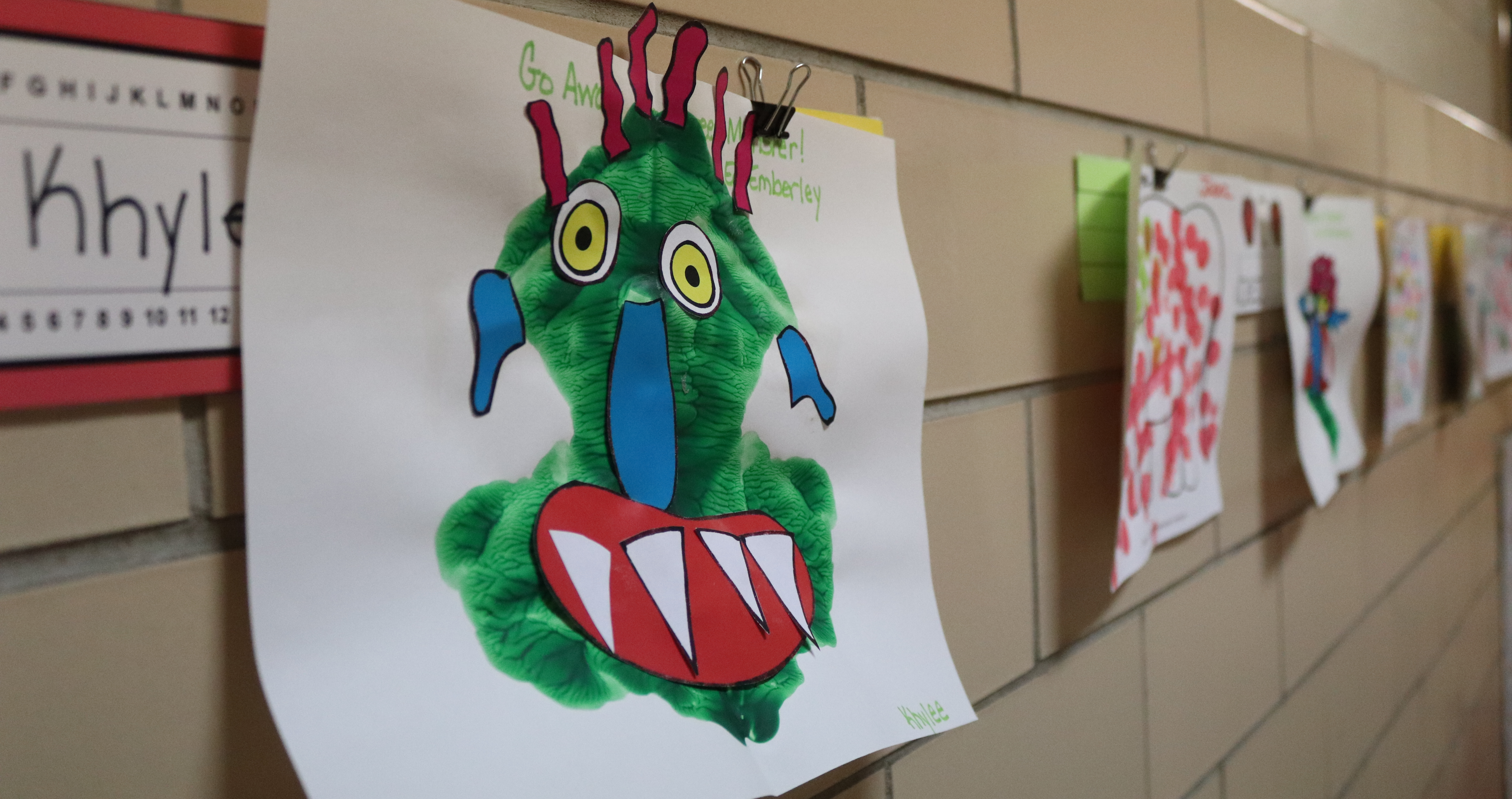 Student painting of a monster
