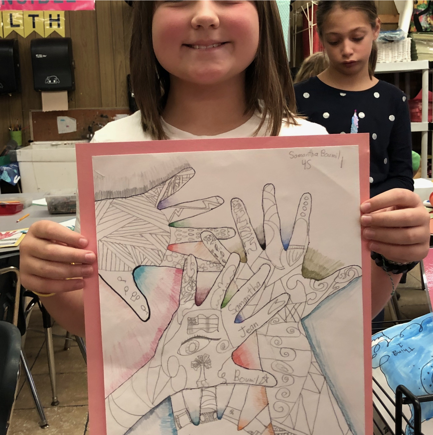 a kid with a draw