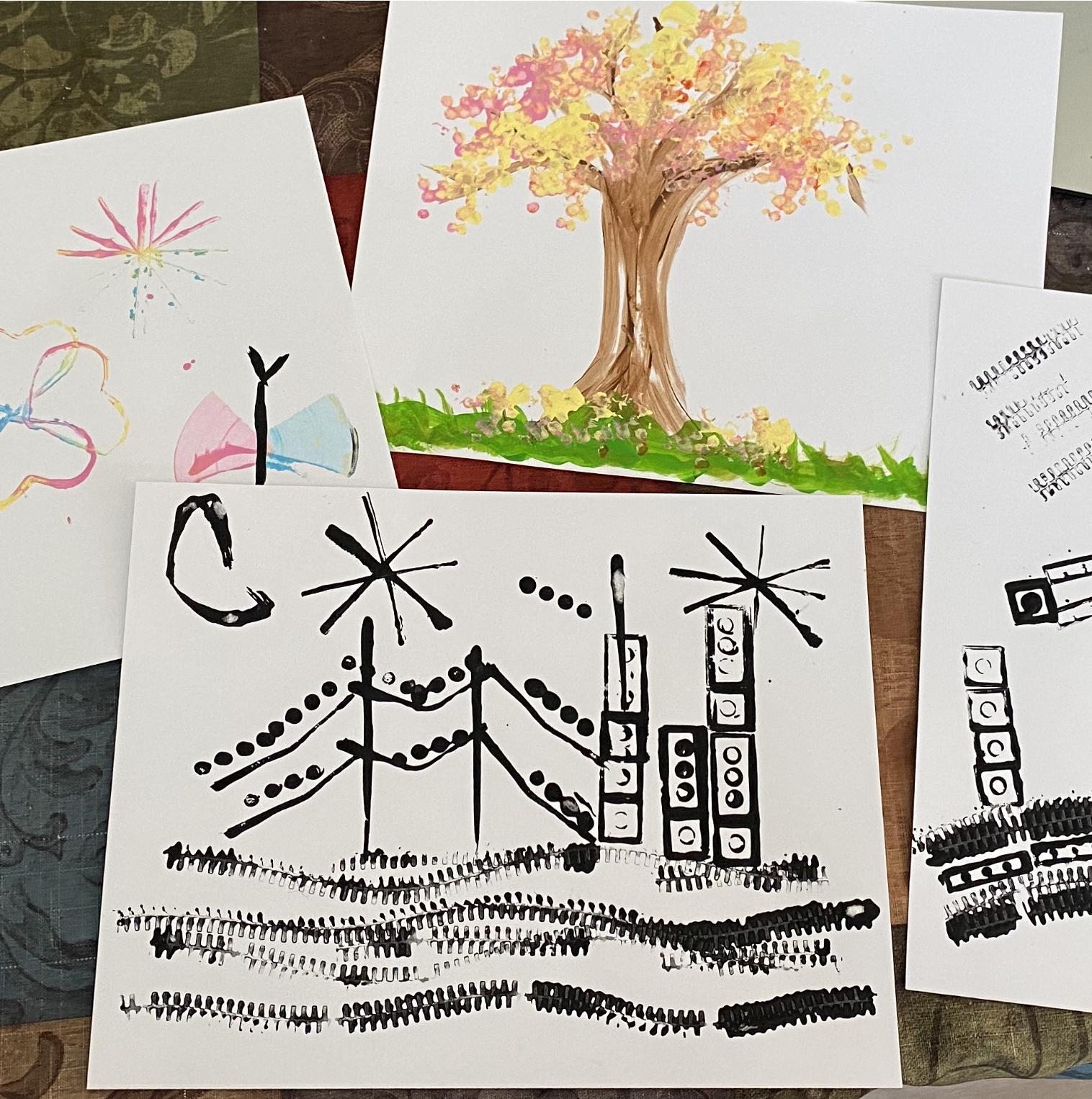 photo of draws by kids