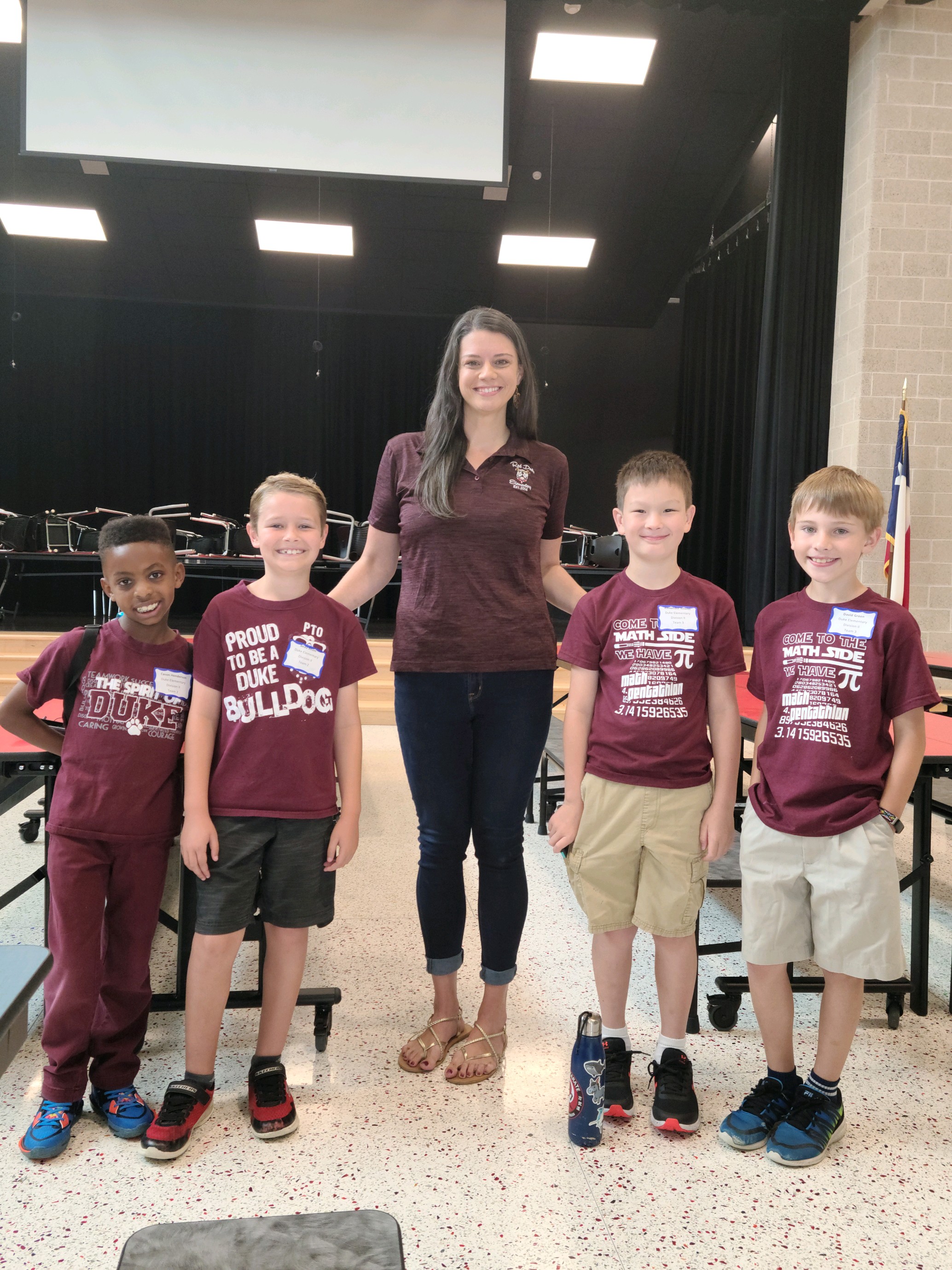 Ms. Richards and some of our Math Pentathlon team!