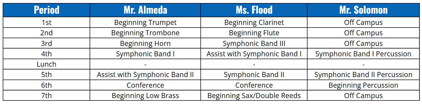 Class Schedule