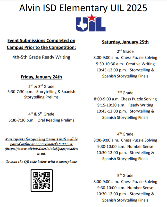 UIL 2024 Informational flyer