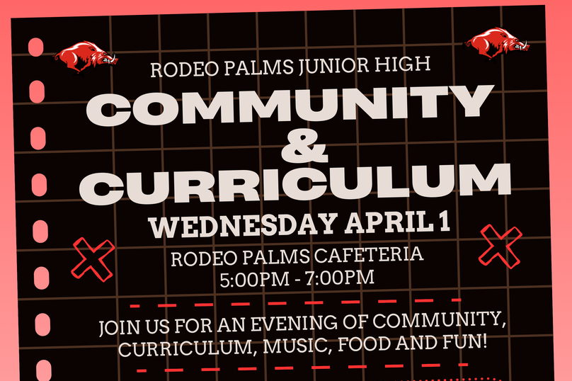 Community and Curriculum April 1st