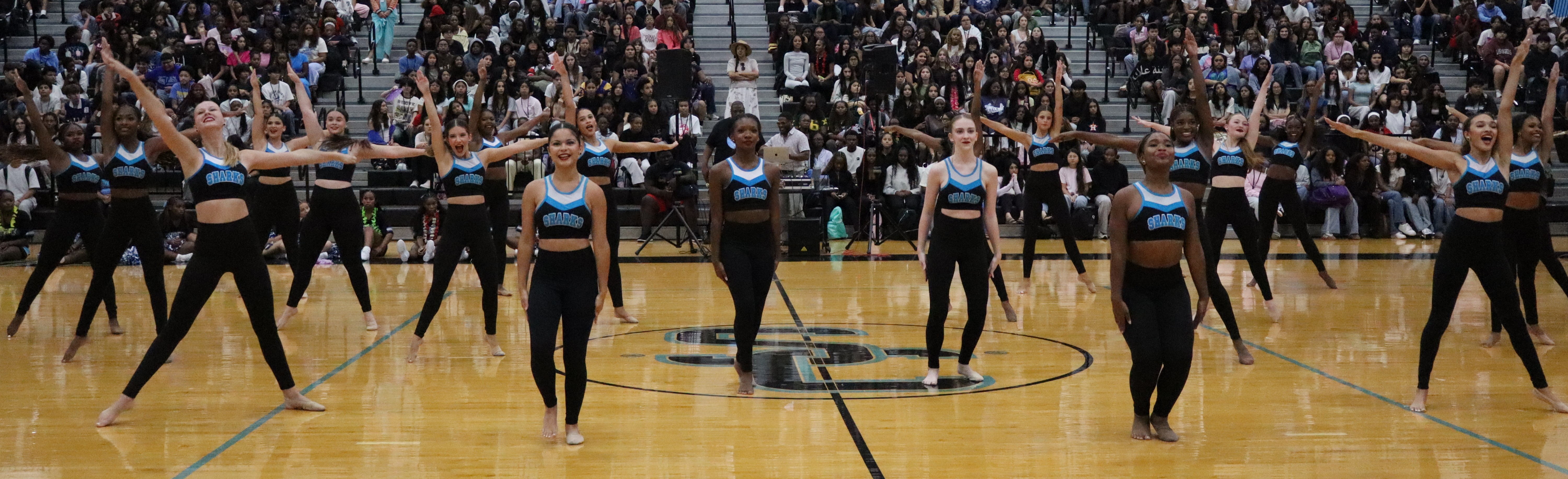 Dance team dancing