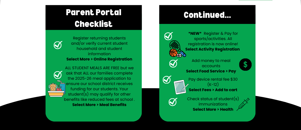 2025-2026 Online Student Registration is now open