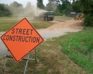 street construction sign